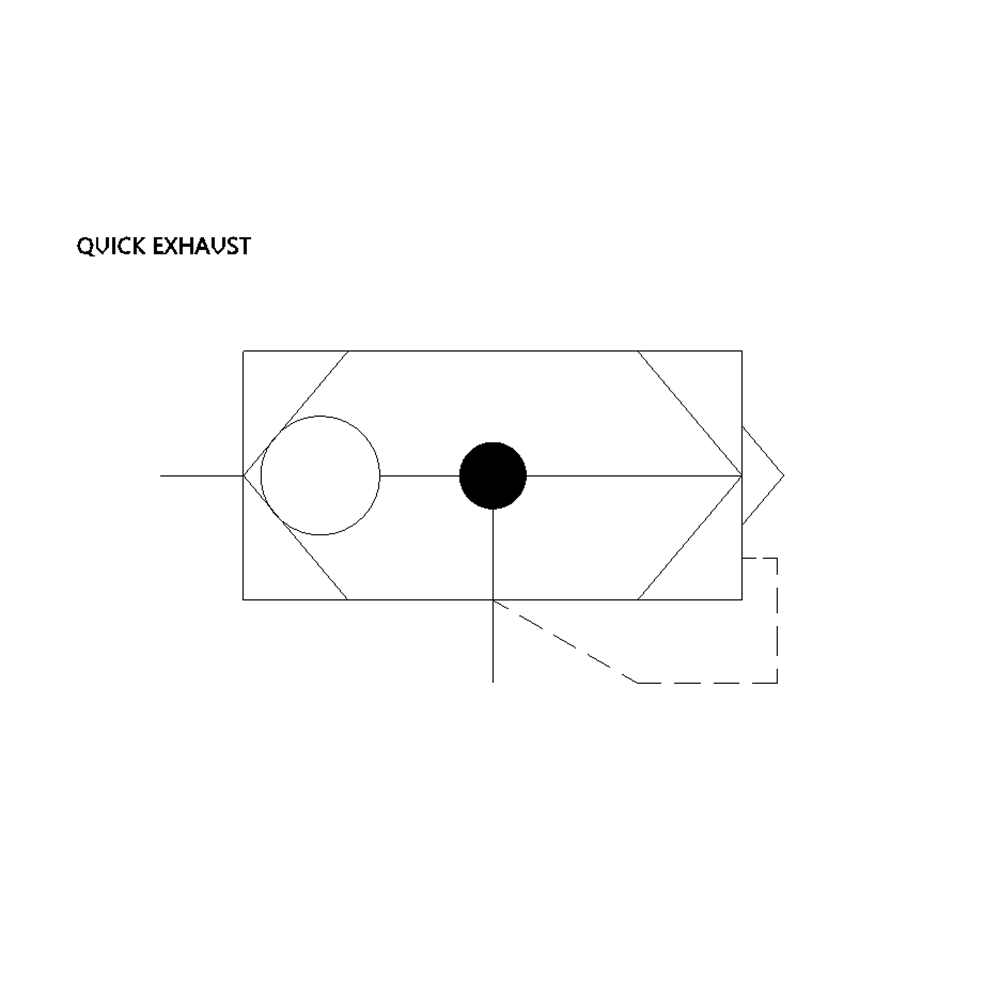 EQU-4 PISCO QUICK EXHAUST VALVE<BR>4MM TUBE UNION